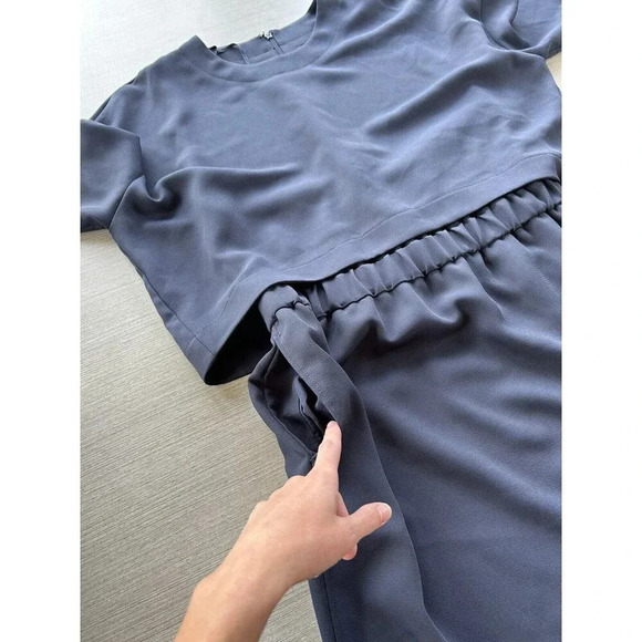 COS Navy Midi Dress - Picture 5 of 11